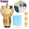 Propane Tank Refill Adapter 1Lb LP Gas Cylinder Tank Coupler Heater Solid Brass