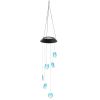 Solar Powered Angel Lights Wind Chimes LED Color Changing Hanging Wind Lamp Water Resistant Decorative Night Lamp For Lawn Yard Balcony Porch