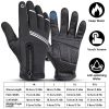 1Pair Winter Gloves Touchscreen Thermal Windproof Fleece Lined Gloves For Winter Running Hiking Climbing Driving