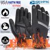 1Pair Winter Gloves Touchscreen Thermal Windproof Fleece Lined Gloves For Winter Running Hiking Climbing Driving