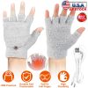 USB Wool Heated Gloves Mitten Half Fingerless Glove Electric Heated Gloves for Laptop PC