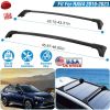 Car Roof Rack Cross Bars Aluminum Alloy Cargo Carrier Rooftop Crossbars Fit for Toyota RAV4 2019-2024 with Side Rails for Cargo Carrier Bag Kayak Bike