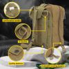 Green Survival First Aid Kit of 255 Supplies Pcs 1000D Nylon Emergency Survival Kit for Men and Women Traveling Hiking Emergency Kit Tactical First Ai