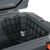 45-quart hard-sided cooler, charcoal gray