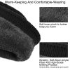Unisex Knit Beanie Hat with Goggle Chunky Winter Warm Hat Skull Cap 4 Colors